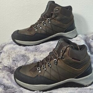 Wolverine Luton Hiker Waterproof Steel Toe Mid Mens Brown SZ  8.5